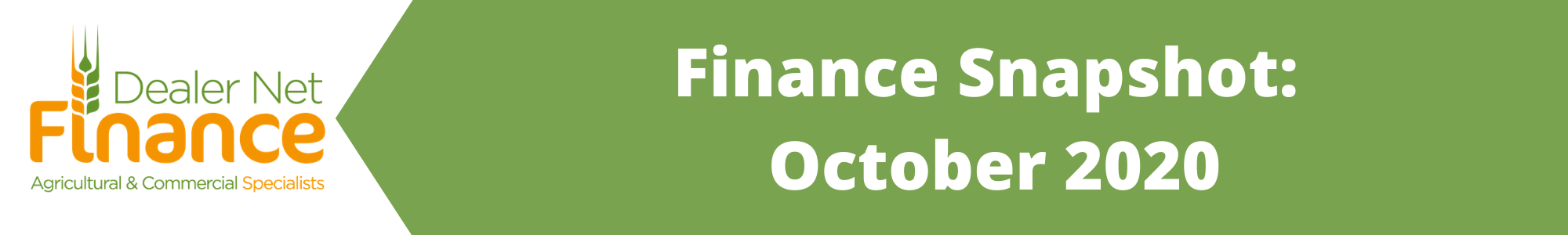 Dealer Net Finance Snapshot - October 2020